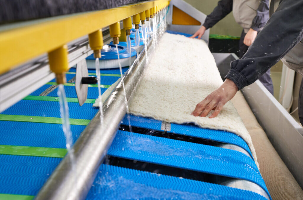 blue rug cleaner machine