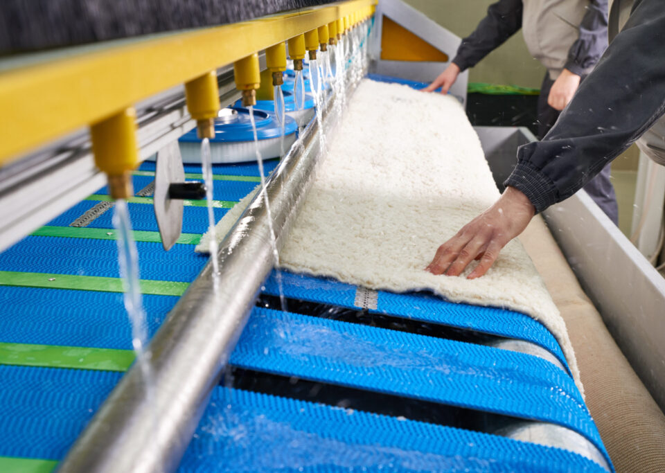 blue rug cleaner machine